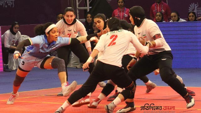 ইরানকে ৩৩–২১ ব্যবধানে হারিয়ে শিরোপা মিশনে ভারত