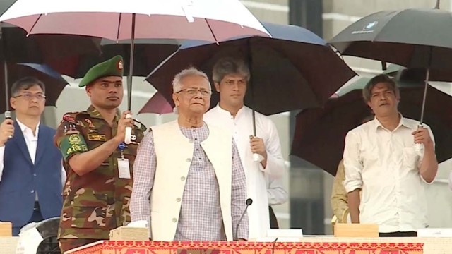 জাতীয় সংগীতের মাধ্যমে শুরু জুলাই জাতীয় সনদ স্বাক্ষর অনুষ্ঠান
