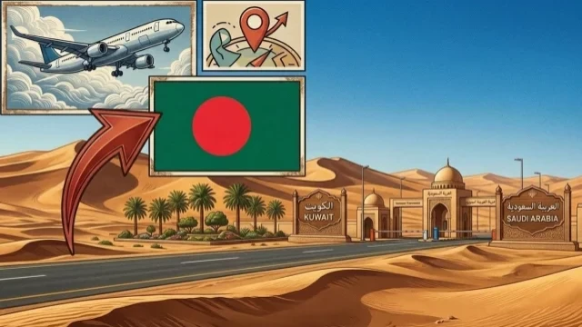 কুয়েতে আটকে পড়া প্রবাসীদের জন্য সৌদি হয়ে ফেরার সুযোগ