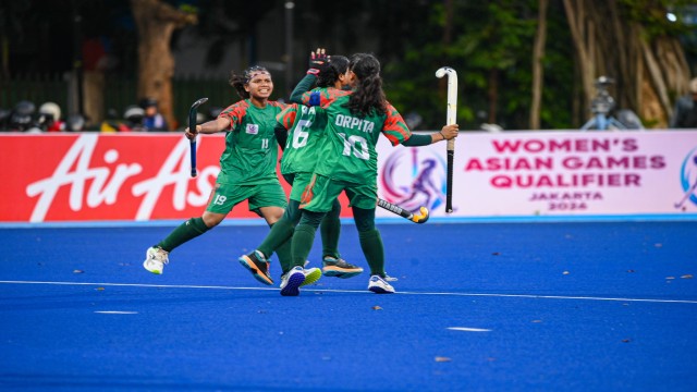 এশিয়ান গেমসের গৌরবের মঞ্চে নারী হকি দল