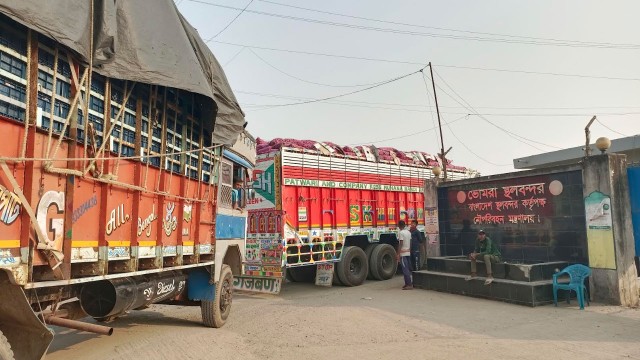 ভোমরা স্থলবন্দর দিয়ে আদা আমদানি বেড়েছে, বাজারে দামে স্বস্তি