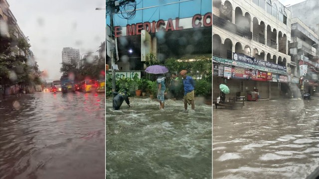 রাতভর বৃষ্টিতে ঢাকায় জলাবদ্ধতা, ভোগান্তিতে নগরবাসী