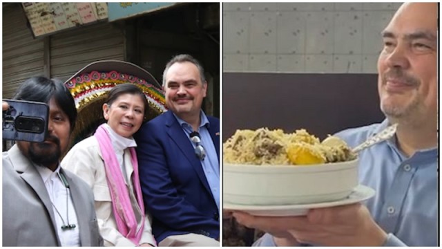 পুরান ঢাকার রিকশা ভ্রমণ ও বিরিয়ানির স্বাদে মজলেন মার্কিন রাষ্ট্রদূত