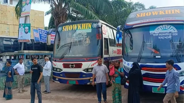 ময়মনসিংহে ধর্মঘট প্রত্যাহার, সোমবার থেকে সব রুটে বাস চলবে
