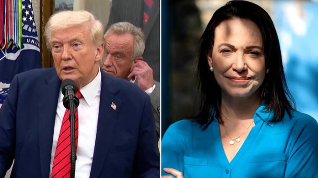 ট্রাম্পকে নিজের নোবেল পুরস্কারের পদক উপহার দিলেন মাচাদো