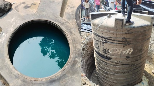 নাটোরের সিংড়ায় মাটির নিচে পানির ট্যাংকে অবৈধভাবে বিপুল পরিমাণ জ্বালানি তেল মজুত করে কৃত্রিম সংকট তৈর...