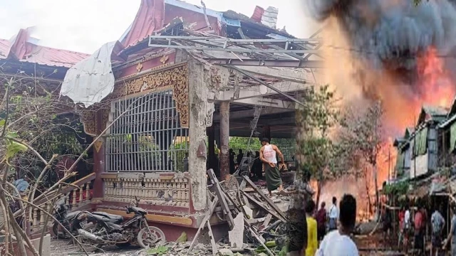 মিয়ানমারে বৌদ্ধ মঠে জান্তার বিমান হামলা, নিহত অন্তত ২৩ জন