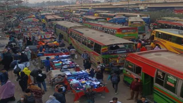 নির্বাচনী ছুটিতে ঘরমুখী যাত্রা, গাজীপুর মহাসড়কে তীব্র যানবাহন সংকট