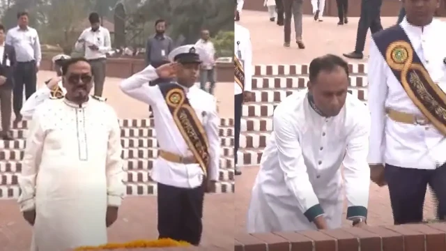 জাতীয় স্মৃতিসৌধে স্পিকার ও ডেপুটি স্পিকারের শ্রদ্ধা নিবেদন