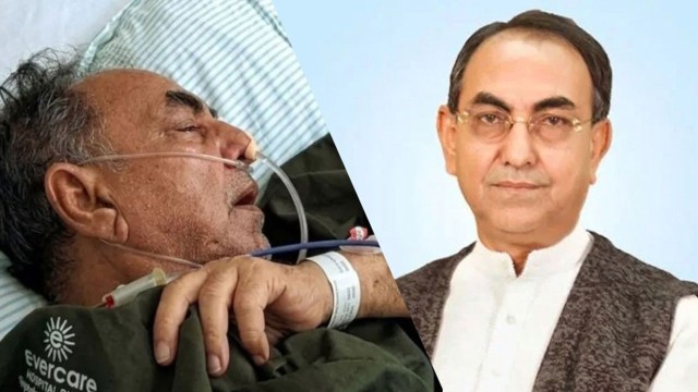 উন্নত চিকিৎসার জন্য মির্জা আব্বাসকে রোববার সিঙ্গাপুরে নেওয়া হবে