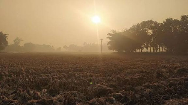 পঞ্চগড়ে ঝলমলে রোদেও শীতের প্রকোপ