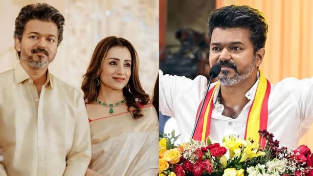 বিজয়ের রাজনৈতিক সাফল্য ও জন্মদিনে তিরুপতি মন্দিরে তৃষা