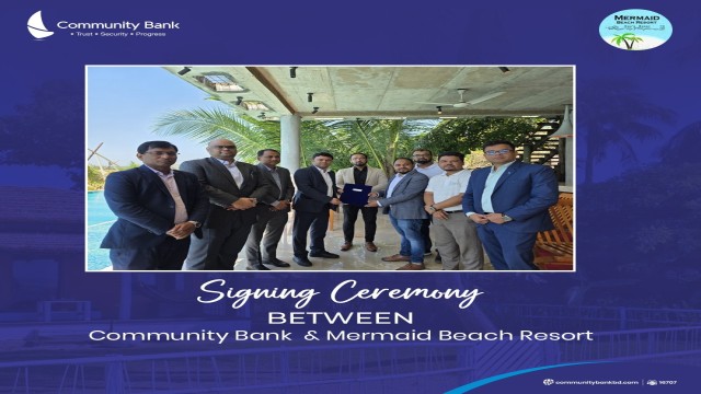 কমিউনিটি ব্যাংক ও মারমেইড ইকো-ট্যুরিজমের মধ্যে অংশীদারিত্ব চুক্তি