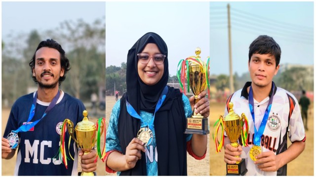 কুবি ভলিবল টুর্নামেন্টে শিরোপা ও ব্যক্তিগত নৈপুণ্যে আলো ছড়ালেন যাঁরা