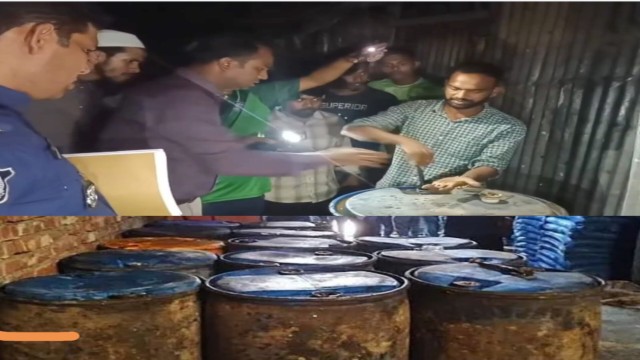 নাসিরনগরে প্রশাসনের অভিযানে ৫ হাজার লিটার অবৈধ ডিজেল জব্দ