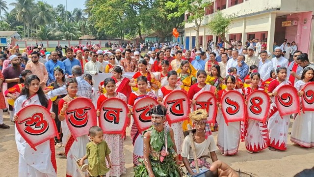 লক্ষ্মীপুরের রায়পুরে উৎসবমুখর পরিবেশে পালিত হয়েছে বাংলা নববর্ষ ১৪৩৩।
