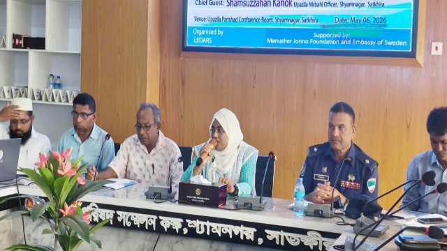 সাতক্ষীরার শ্যামনগরে সেবাদানকারী প্রতিষ্ঠান ও উপকারভোগীদের মধ্যে মতবিনিময় সভা অনুষ্ঠিত হয়েছে।