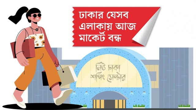 শনিবার রাজধানীর যেসব এলাকার মার্কেট ও দোকান বন্ধ থাকবে