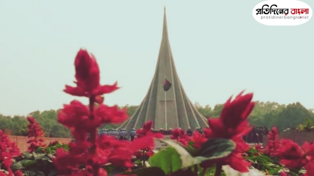 পুষ্পস্তবক অর্পণকালে স্মৃতিসৌধের ফুলের বাগানের ক্ষতি করা যাবে না