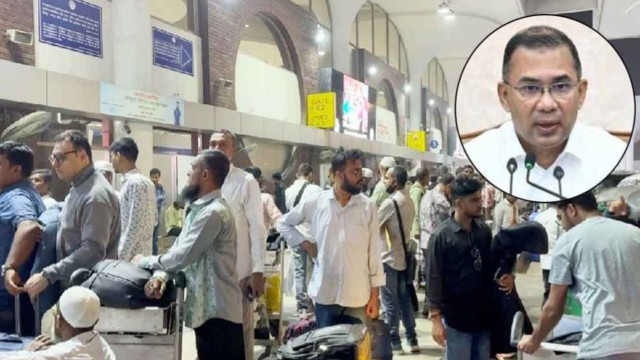 হাজারো যাত্রী বিমানবন্দরে আটকা, খোঁজ নিলেন তারেক রহমান
