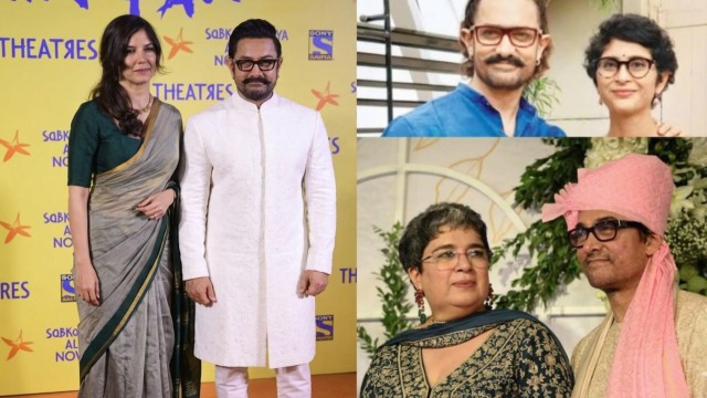 দুই প্রাক্তন স্ত্রী ও বান্ধবীকে নিয়ে জন্মদিন পালন করলেন আমির খান