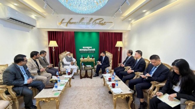 জামায়াত আমিরের সঙ্গে চীনা রাষ্ট্রদূত ইয়াও ওয়েনের সাক্ষাৎ