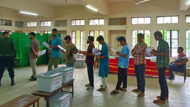 জকসু নির্বাচনের ভোটগ্রহণ শেষ, অপেক্ষা ফল ঘোষণার