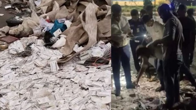ময়লার ভাগাড়ে ৫ বস্তা এনআইডি উদ্ধার