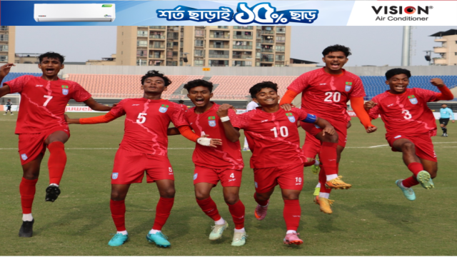 শ্রীলঙ্কাকে ৫–০ গোলে উড়িয়ে অনূর্ধ্ব–১৭ দলের টানা তৃতীয় জয়