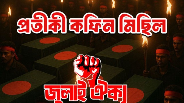 ৫ দফা দাবিতে ‘জুলাই ঐক্য’র প্রতীকী কফিন মিছিল বুধবার