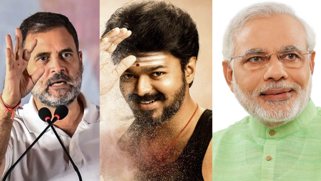 বিজয়ের পাশে দাঁড়িয়ে মোদীকে তীব্র আক্রমণ রাহুল গান্ধীর